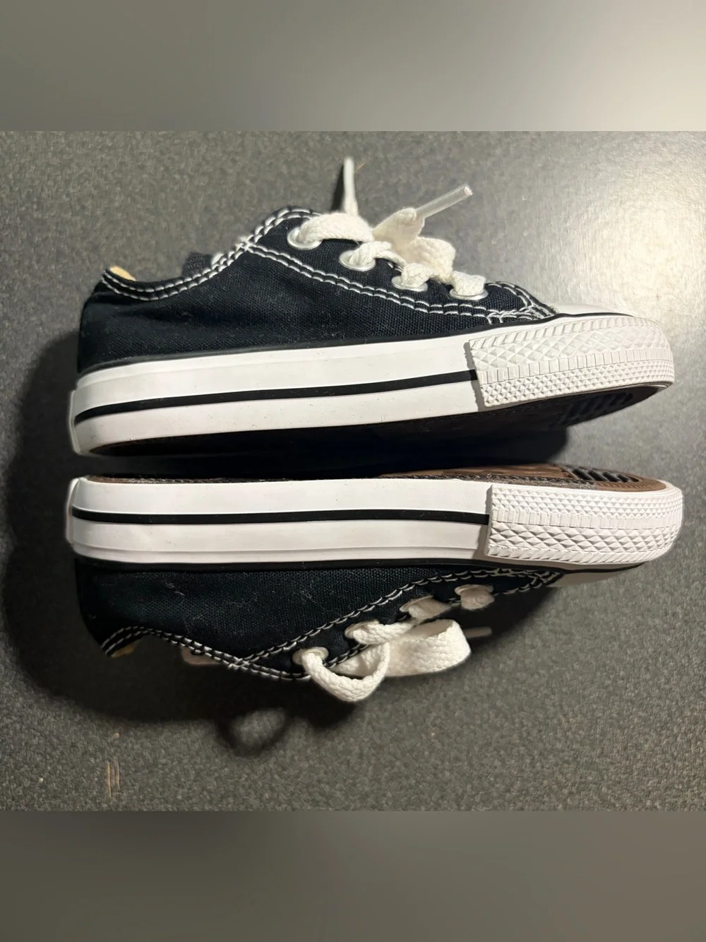 Converse Kids Black and White Low-Top Sneakers